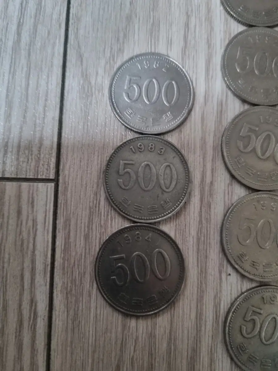 500원 동전 1982-2000년